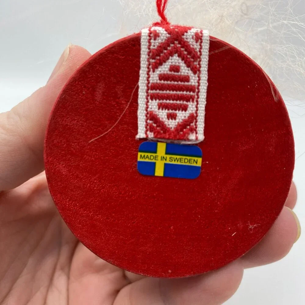 Swalling Sweden tall skinny Gnome Santa Long beard red stocking‎ hat